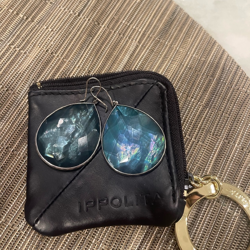 Ippolita Quartz & Mother of Pearl Rock Candy jumbo Teardrop Earrings - Picture 3 of 7